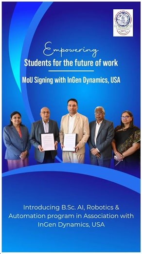 MoU Signing with inGen Dynamics, USA | B. K. Birla College