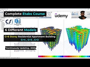 Complete Etabs course : from Zero to Hero On Udemy Platform