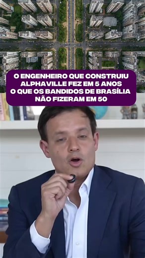 Nos anos 70, São Paulo crescia sem regra e misturava tudo no mesmo espaço. Renato Albuquerque viu que o problema não era falta de terreno, era falta de ordem. Em vez de vender lotes livres, criou regras rígidas antes de construir e atraiu empresas que precisavam de previsibilidade. As pessoas vieram depois. is. Você acredita que ordem antes do crescimento muda tudo? Comenta aqui embaixo. | Ricardo Mello