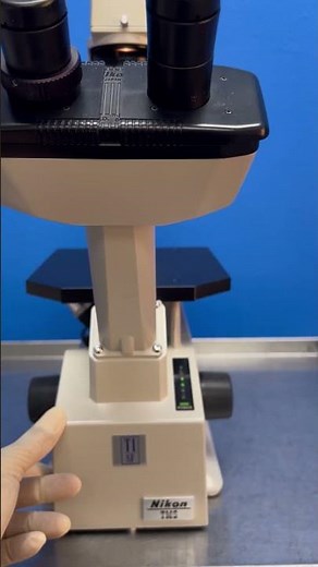 Nikon TMS Stereozoom Inverted Phase Contrast Microscope Circa 1987 Tissue Culture