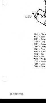 1986 Mercruiser 170 HP engine Wiring Diagram