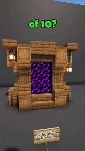 Minecraft Spruce Nether Portal 🔮 [Design Tutorial] #minecraft