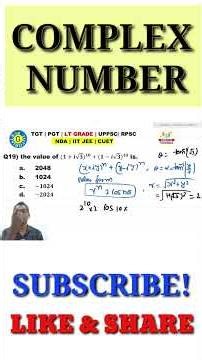 18 the modulus of √2i-√(-2i) is | TGT | PGT | LT GRADE | UPPSC | RPSC | NDA | IIT JEE