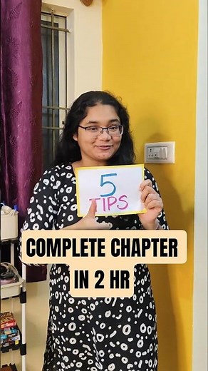 Complete Any Chapter in 2 Hours #shorts #studytips #students