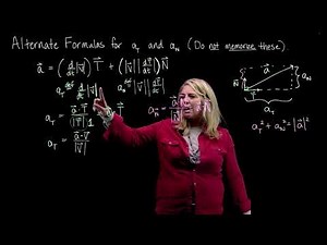 Alternate Formulas for Tangential and Normal Components of Acceleration