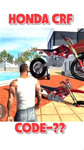 Honda crf cheat code 🤩|| indian bike driving 3D||#youtuber search#youtube shorts#gaming#thar game