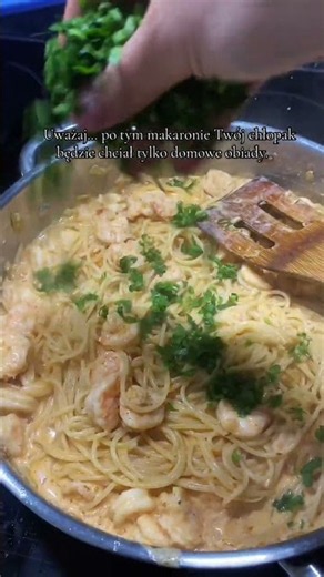 Pasta z krewetkami
