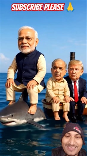 😂 Modi v/s Trump & Shahbaz l Shark Ride Comedy 🔥#funny #tranding #shorts #viral #comedy . SUBSCRIBE🙏