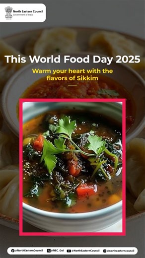 Sikkim’s cuisine reflects the perfect harmony between its rich culture and pristine nature. Rooted in tradition and crafted with local ingredients, every meal tells a story of the mountains simple, soulful, and full of warmth. #sikkim #tasteofsikkim #northeastindia @narendramodi @dr.sukantabjp @jyotiradityascindia @mygovindia | North Eastern Council