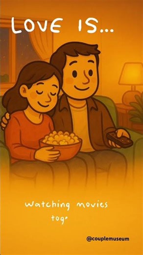 Love is… watching movies together 🍿❤️ #couplemuseum #couple #shorts