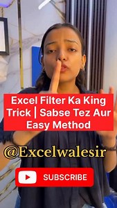 🔥 The Easiest & Fastest Way to Use Filter in Excel | Must Try! ✅ #excelwalesir #exceltraining | Excel Wale Sir