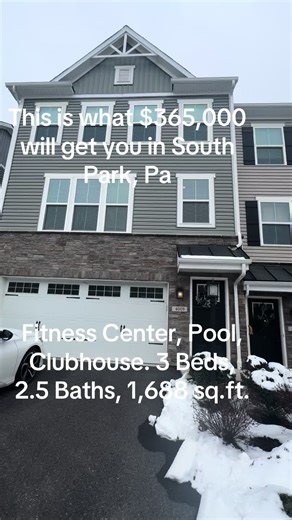 4009 Crown Drive,South Park, PA! This move-in ready Summit Station townhome features an open layout, modern kitchen with granite & stainless steel, spacious owner’s suite, finished lower level, and a private deck. Plus—enjoy resort-style community amenities such as a gym, clubhouse, pool, dog washing station and more! Perfect location and direct access to the Montour Trail. 📲 DM me for a private showing or more information on this listing! #southpark#pittsburgh#pittsburghrealtor #pi#pittsburghr