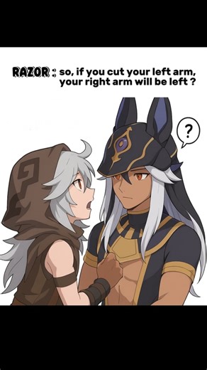 razor learns english part 2 #genshinimpact