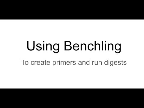 Benchling Primers Digests