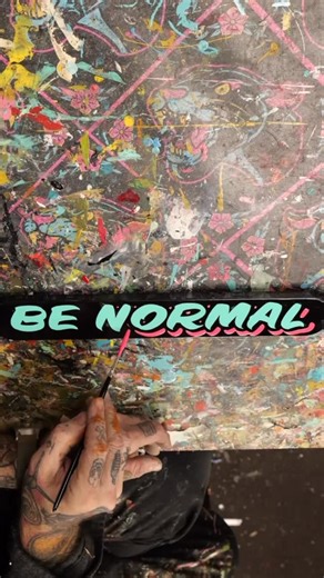 Iain Hursey- Sign Painter on Instagram: "Hand painted mini sign. Get your own personalized name/ lettering sign in my shop. Painted using Alphanamel. Music = @qsnyc #lettering #handpainted #benormal"