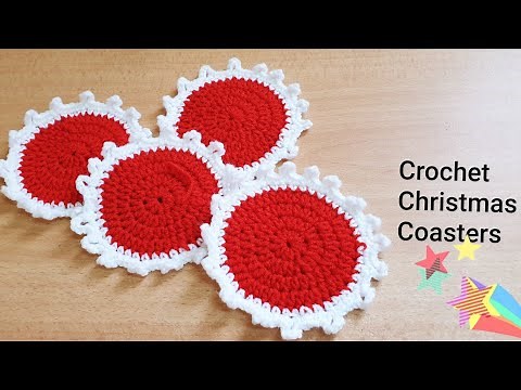 Crochet Christmas Coasters Tutorial/TheCrochetworld