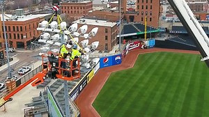 4.1K views · 146 reactions | Light 'em up.  Coming in 2023: New, state-of-the-art LED lighting at Fifth Third Field. Check back soon for a sneak peek at what these lights can do. | Toledo Mud Hens | Facebook