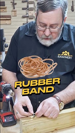 Another easy hack for stuck screws: the rubber band trick!
