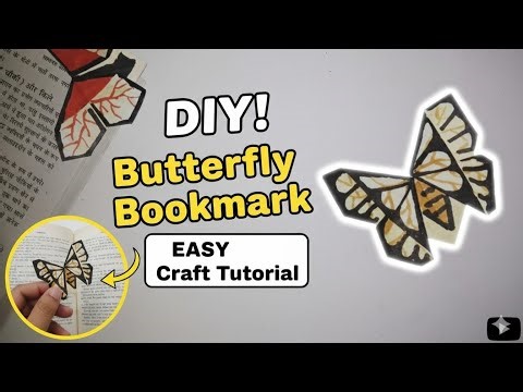 Easy Origami Bookmark 🦋 | Butterfly Paper Craft for Beginners | how to make bookmarks