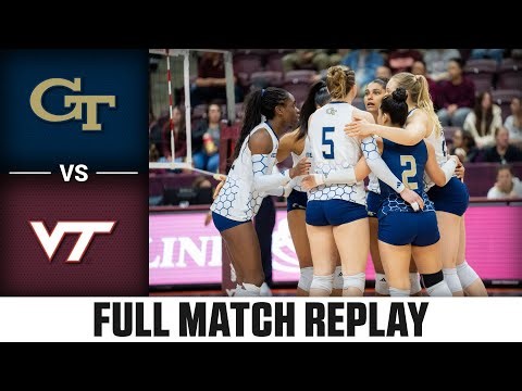 Georgia Tech vs. Virginia Tech Full Match Replay | 2025 ACC Volleyball