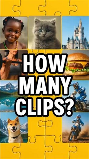"Count the Clips Challenge 🧩 #puzzle #quiz #shorts #viral #funny #trending"