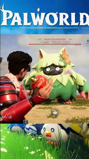 Epic Battle: Wumpo Botan vs Blazamut | Palworld #gaming #shorts #palworld #pokemon