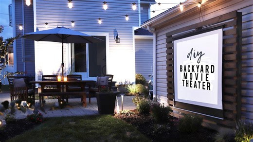 DIY outdoor movie night ideas!