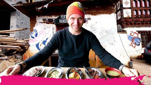 Authentic Bhutanese Foods + Shocking Village Of Fertility Tour | Punakha, Bhutan