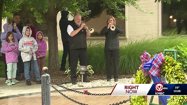 Truman Library memorial honors fallen heroes with taps and reflection