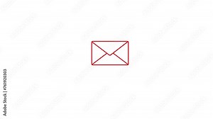 Messages icon animation, correct or right choice icon receive message icon