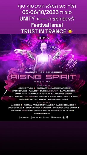 UNITY Festival Israel 2023: Lineup, Dates, and Info