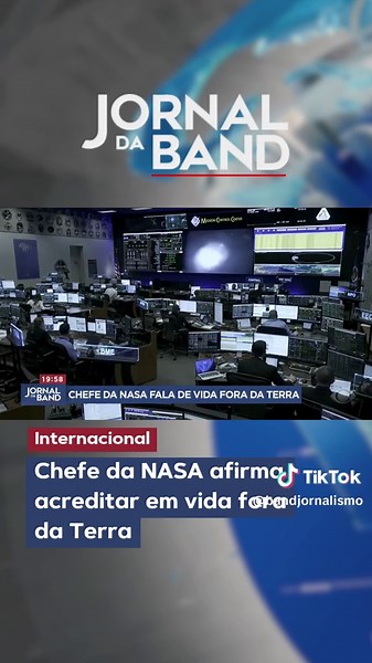 O administrador da NASA, Bill Nelson, surpreendeu ao declarar publicamente sua crença na existência de vida fora da Terra. 📲 Mais informações no site band.com.br #BandJornalismo