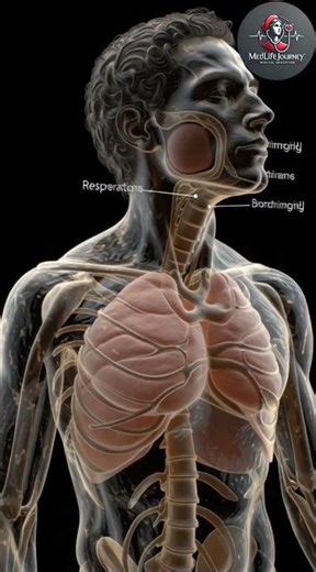 3D animation shorts video #respiration #3d #anatomy #biology #medical #viral #animation