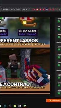 SO BEKOMMT MAN DIE Mob Lassos MOD FÜR MINECRAFT