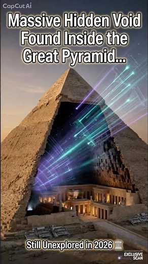 Scientists Just Found a Massive Hidden Void Inside the Great Pyramid 🏛️ (Still Unexplored)