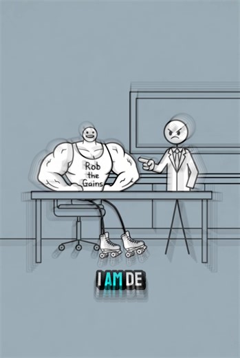 I told my boss I’m deloading this week. Lower workload. Lower intensity. Strategic recovery. He doesn’t understand the program. #gymbro #gymcomedy #2danimation #stickfigure #deload gym meme animation gymbro comedy