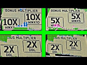 MULTIPLIERS EVERYWHERE on these Scratch Off Tickets!