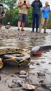 Python vs electril eel #wildlife #animal | Lalit Kumar