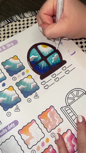 this turned out so pretty 🦋 #coloring #colorwithme #coloringtok #viral #fyp