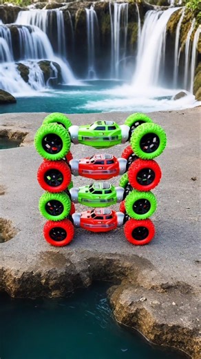 Four Remote Control Multicolor Stunt Cars 🚗