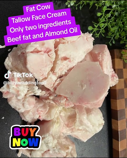Fat Cow Tallow Face Cream On offer #beeffatfacecream #fatcowcream #fatcow #tallowtok #tallowcream