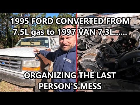 1995 Ford 7.3l refurbishment | addressing engine compartment leaks, wiring, and organization