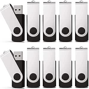 USB 3.0 Flash Drive, KEXIN 16 GB Flash Drive 3.0 16GB Thumb Drive Bulk Jump Drive Memory Stick Zip Drive, Black 10 Pack