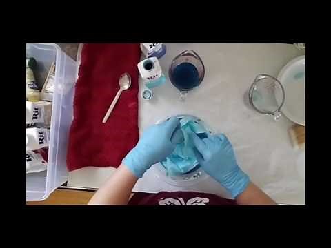 Flosstube (cross stitch) fabric dying tutorial.