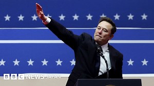 マスク氏、トランプ大統領の就任イベントで物議　ナチス式敬礼かと指摘も - BBCニュース
