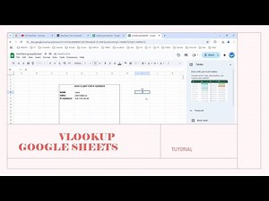 How to use vlookup in google sheets