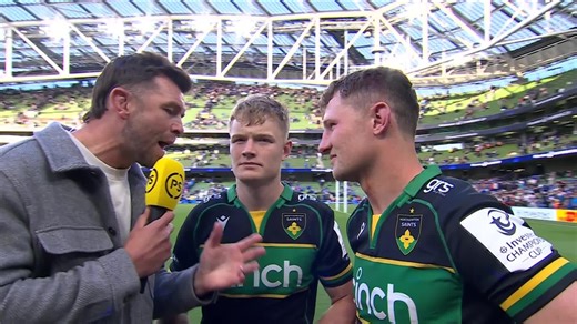 57K views · 1K reactions | Fin Smith and Fraser Dingwall speak with Ryan Wilson after helping Northampton Saints to a big victory against Leinster  "Before the game, a lot of people wrote us off, but we have full belief within our circle of what we're capable of." ️ #InvestecChampionsCup | Premier Sports | Facebook