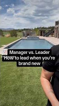 How to lead when you're brand new like a leader not a manager 🔥🙌🏻 #management #leadership