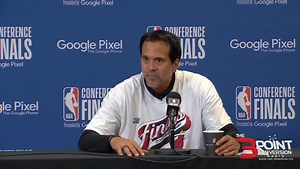2.6K views · 116 reactions | Miami #Heat's head coach Erik Spoelstra's post-game presser after their 103-84 Game 7 win over the Boston #Celtics. #NBAPlayoffs #HeatCulture #3ptcnvrsn | The 3 Point Conversion | Facebook