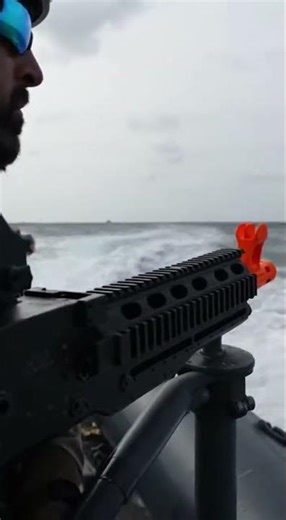 UNLEASHING the MG3 "Buzzsaw" from a Tactical Boat 🌊💥 #navy #military